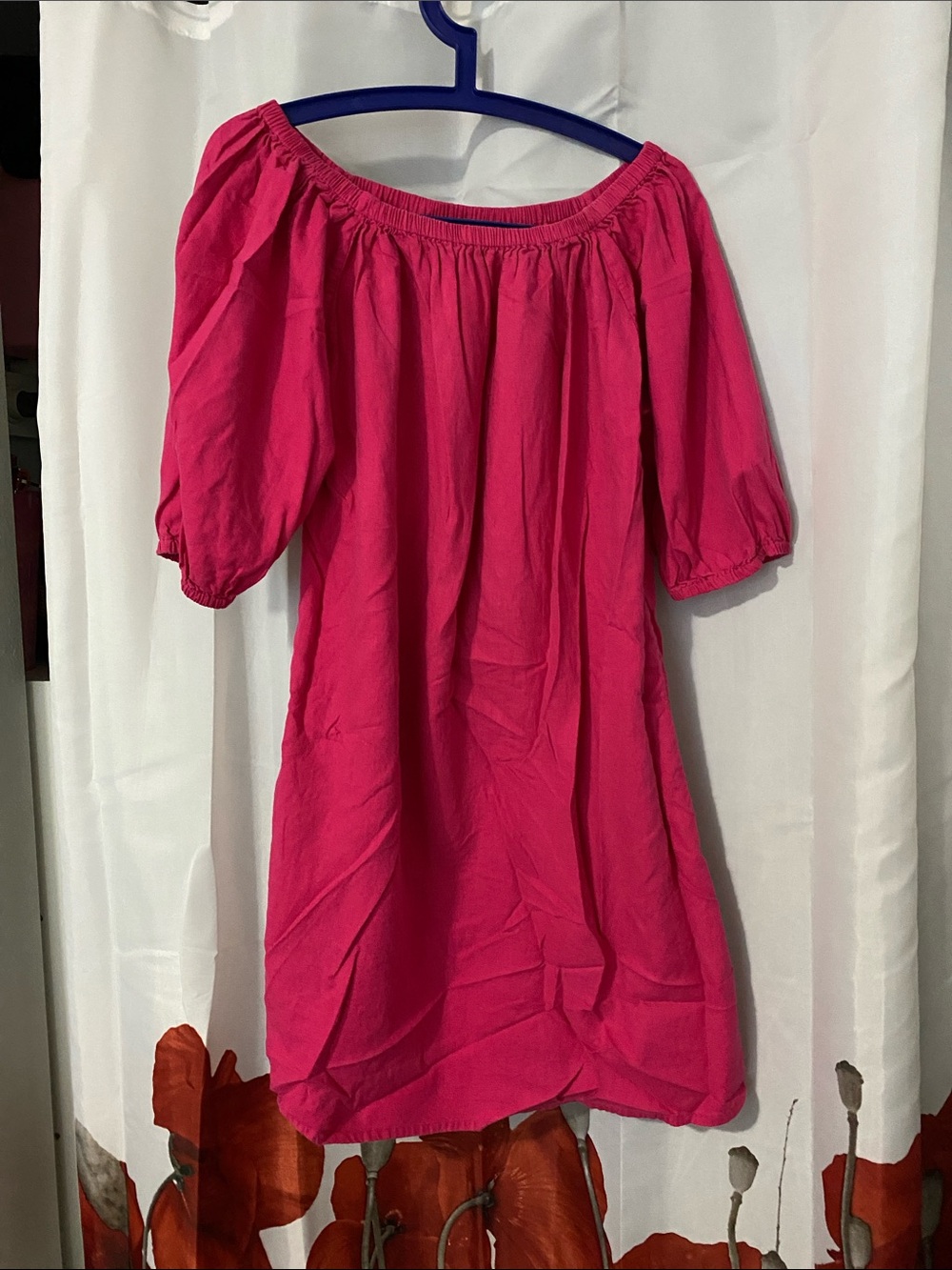 Marks & Spencer Bright Fuchsia Dress. Can be worn on or off shoulder.